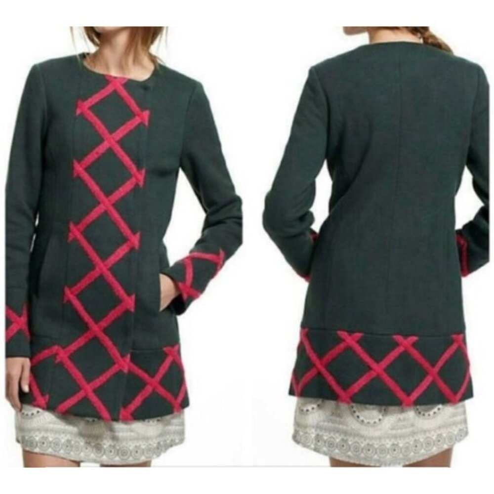 elevenses Anthropologie Tamarisk Lattice Coat - 2